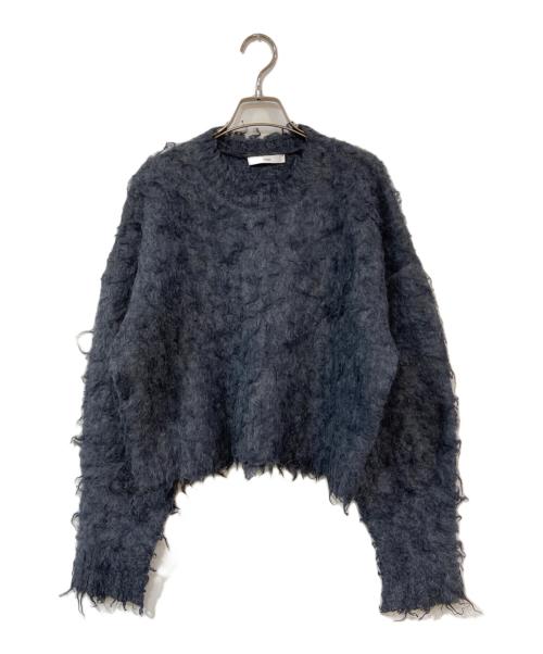 ASTRAET（アストラット）ASTRAET (アストラット) シャギークルーネックニット グレー サイズ:不明の古着・服飾アイテム