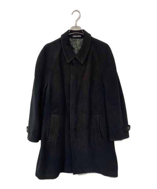 GIORGIO ARMANI（ジョルジョアルマーニ）GIORGIO ARMANI (ジョルジョアルマーニ) ウールステンカラーコート ブラック サイズ:46の古着・服飾アイテム