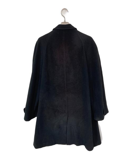 GIORGIO ARMANI（ジョルジョアルマーニ）GIORGIO ARMANI (ジョルジョアルマーニ) ウールステンカラーコート ブラック サイズ:46の古着・服飾アイテム