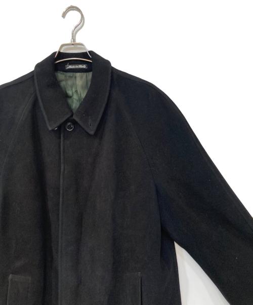 GIORGIO ARMANI（ジョルジョアルマーニ）GIORGIO ARMANI (ジョルジョアルマーニ) ウールステンカラーコート ブラック サイズ:46の古着・服飾アイテム