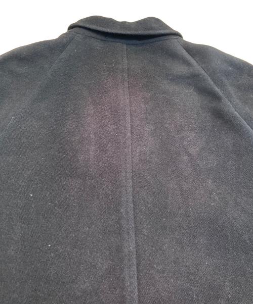 GIORGIO ARMANI（ジョルジョアルマーニ）GIORGIO ARMANI (ジョルジョアルマーニ) ウールステンカラーコート ブラック サイズ:46の古着・服飾アイテム