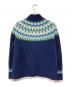 L.L.Bean (エルエルビーン) ノルディックジップニットカーディガン ブルー サイズ:SIZE M：6000円