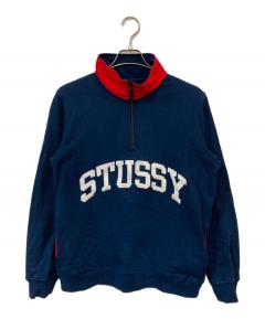 中古・古着通販】stussy (ステューシー) Half Zip Mock Neck ブラック