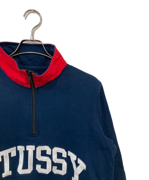 stussy（ステューシー）stussy (ステューシー) Fleece Mock Neck/フリースモックネック ネイビー サイズ:SIZE Mの古着・服飾アイテム