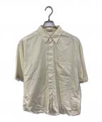 AURALEEオーラリー）の古着「WASHED FINX TWILL BIG HALF SLEEVED SHIRT」｜アイボリー