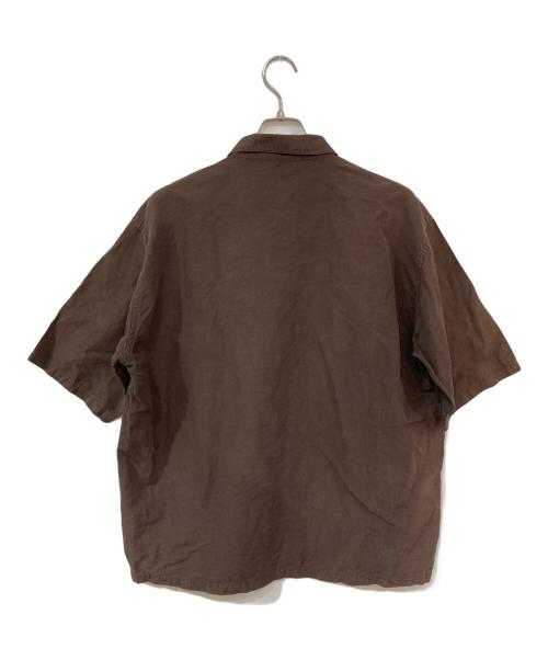 AURALEE（オーラリー）AURALEE (オーラリー) High Density Finx Linen Weather Half Sleeve ブラウン サイズ:5の古着・服飾アイテム