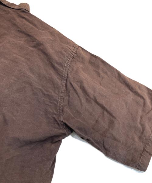 AURALEE（オーラリー）AURALEE (オーラリー) High Density Finx Linen Weather Half Sleeve ブラウン サイズ:5の古着・服飾アイテム