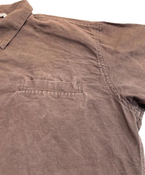 AURALEE（オーラリー）AURALEE (オーラリー) High Density Finx Linen Weather Half Sleeve ブラウン サイズ:5の古着・服飾アイテム