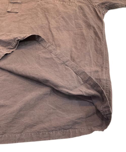 AURALEE（オーラリー）AURALEE (オーラリー) High Density Finx Linen Weather Half Sleeve ブラウン サイズ:5の古着・服飾アイテム