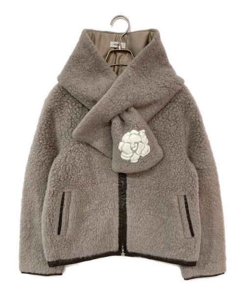 INGEBORG（インゲボルグ）INGEBORG (インゲボルグ) ムートン風ウールジャンパー ベージュ サイズ:-の古着・服飾アイテム