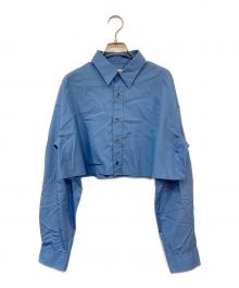 JOHN LAWRENCE SULLIVAN（ジョン ローレンス サリバン）の古着「ブロードクロスクロップドシャツ」｜ブルー