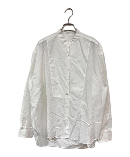 Whim Gazette（ウィムガゼット）Whim Gazette (ウィムガゼット) タイプライタースタンドカラーシャツ ホワイト サイズ:SIZE Freeの古着・服飾アイテム