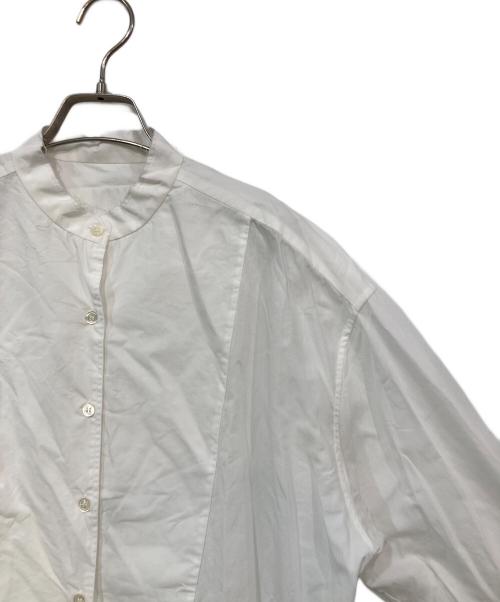 Whim Gazette（ウィムガゼット）Whim Gazette (ウィムガゼット) タイプライタースタンドカラーシャツ ホワイト サイズ:SIZE Freeの古着・服飾アイテム