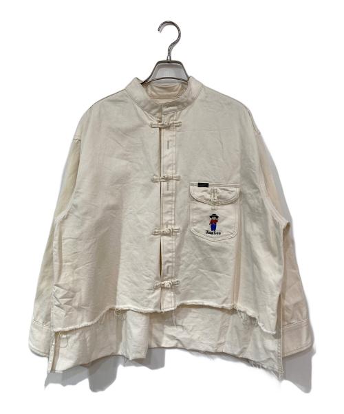 LEE（リー）LEE (リー) チャイナカラー デニムジャケット アイボリー サイズ:SIZE Freeの古着・服飾アイテム
