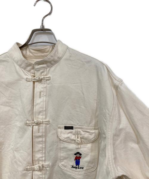 LEE（リー）LEE (リー) チャイナカラー デニムジャケット アイボリー サイズ:SIZE Freeの古着・服飾アイテム