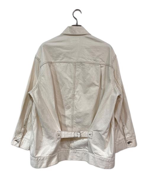 beautiful people（ビューティフルピープル）beautiful people (ビューティフルピープル) セルヴィッジデニムビッグブルゾン アイボリー サイズ:SIZE 38の古着・服飾アイテム