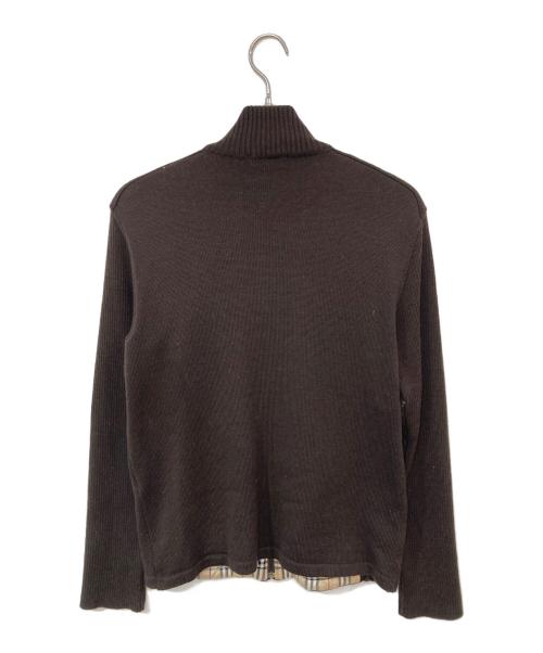 BURBERRY（バーバリー）BURBERRY (バーバリー) ドライバーズニット ブラウン サイズ:3の古着・服飾アイテム