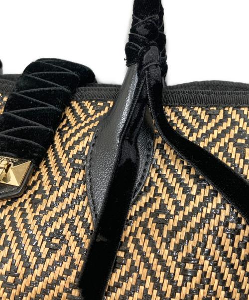 JIMMY CHOO（ジミーチュウ）JIMMY CHOO (ジミーチュウ) ハンドバッグ ベージュの古着・服飾アイテム