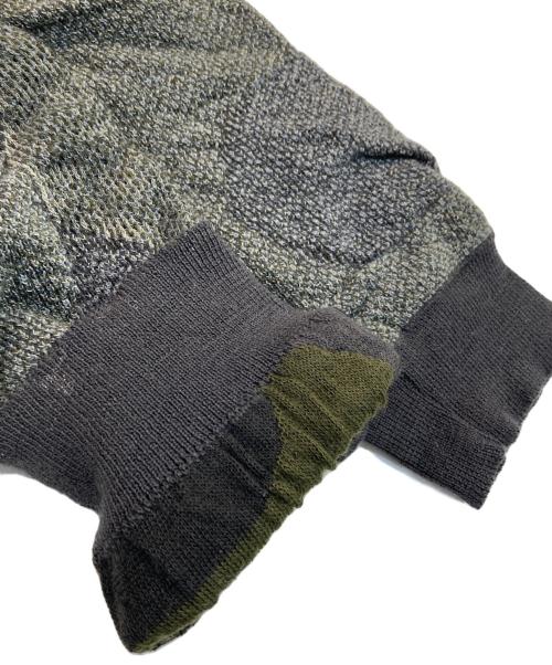 Yohji Yamamoto pour homme（ヨウジヤマモト プールオム）Yohji Yamamoto pour homme (ヨウジヤマモト プールオム) プルオーバーニット カーキ サイズ:3の古着・服飾アイテム