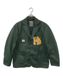 Hysteric Glamour（ヒステリックグラマー）の古着「HYS COLLEGEカバーオールジャケット」｜グリーン