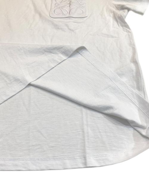 LOEWE（ロエベ）LOEWE (ロエベ) アナグラム刺繍Tシャツ ホワイト サイズ:Mの古着・服飾アイテム