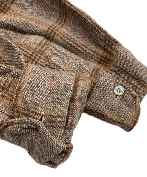 PENDLETON（ペンドルトン）PENDLETON (ペンドルトン) 70’s チェックシャツ ベージュ サイズ:Mの古着・服飾アイテム