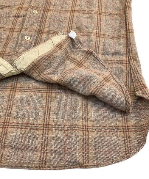 PENDLETON（ペンドルトン）PENDLETON (ペンドルトン) 70’s チェックシャツ ベージュ サイズ:Mの古着・服飾アイテム