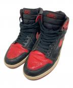 NIKEナイキ）の古着「AIR JORDAN 1 RETRO BLACK / VARSITY RED」｜レッド×ブラック