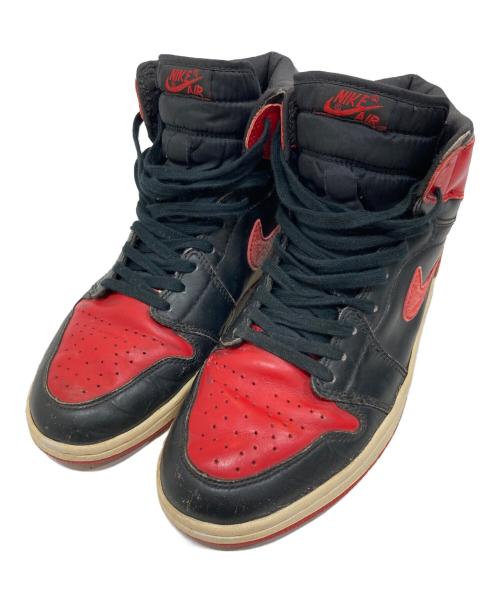 NIKE（ナイキ）NIKE (ナイキ) AIR JORDAN 1 RETRO BLACK / VARSITY RED レッド×ブラック サイズ:28cmの古着・服飾アイテム
