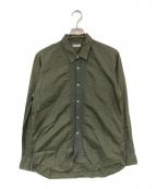 COMME des GARCONS HOMMEコムデギャルソン オム）の古着「ドッキングシャツ」｜グリーン