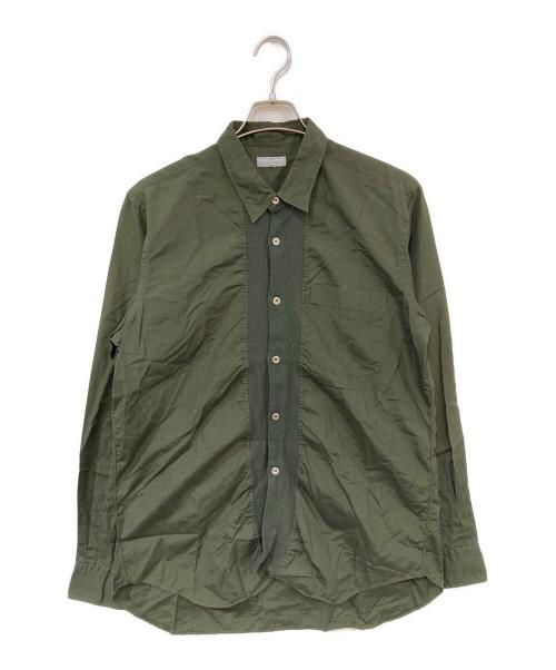 COMME des GARCONS HOMME（コムデギャルソン オム）COMME des GARCONS HOMME (コムデギャルソン オム) ドッキングシャツ グリーン サイズ:Ｌの古着・服飾アイテム