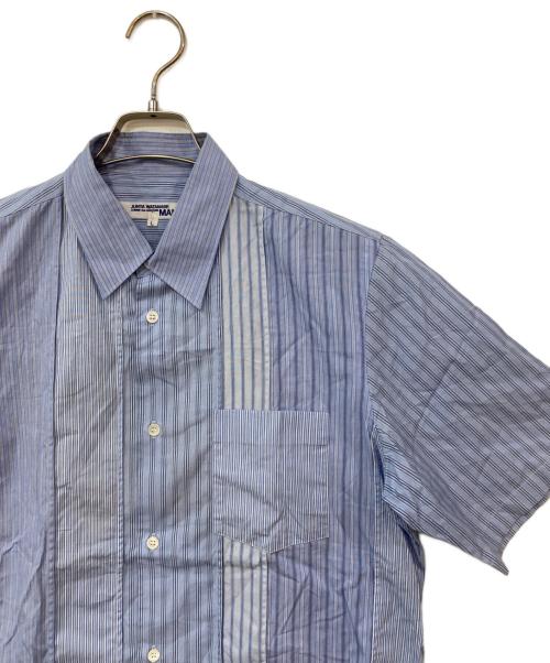 COMME des GARCONS JUNYA WATANABE MAN（コム デ ギャルソン ジュンヤ ワタナベ マン）COMME des GARCONS JUNYA WATANABE MAN (コム デ ギャルソン ジュンヤ ワタナベ マン) ストライプSUNSETシャツ ブルー サイズ:Lの古着・服飾アイテム