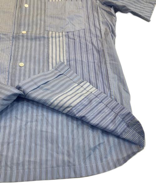 COMME des GARCONS JUNYA WATANABE MAN（コム デ ギャルソン ジュンヤ ワタナベ マン）COMME des GARCONS JUNYA WATANABE MAN (コム デ ギャルソン ジュンヤ ワタナベ マン) ストライプSUNSETシャツ ブルー サイズ:Lの古着・服飾アイテム