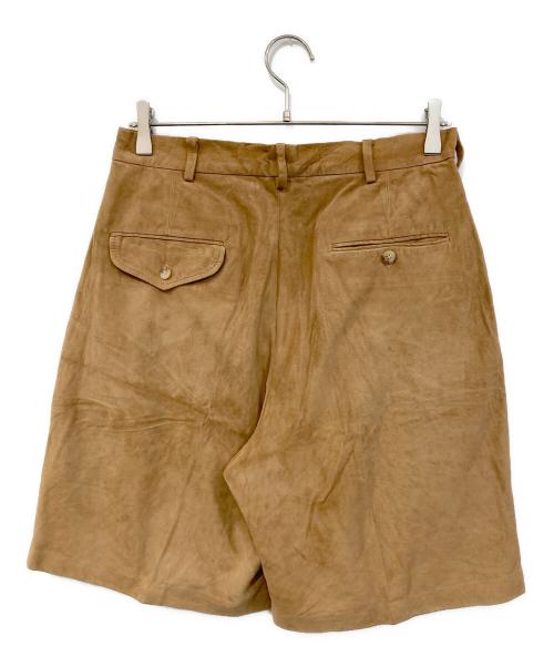 POLO RALPH LAUREN（ポロ・ラルフローレン）POLO RALPH LAUREN (ポロ・ラルフローレン) スエード ハーフパンツ ブラウン サイズ:SIZE 31の古着・服飾アイテム