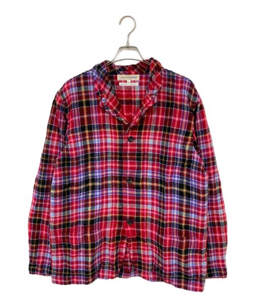 COMME des GARCONS（コムデギャルソン）COMME des GARCONS (コムデギャルソン) ウールチェックシャツジャケット レッド サイズ:SIZE Lの古着・服飾アイテム