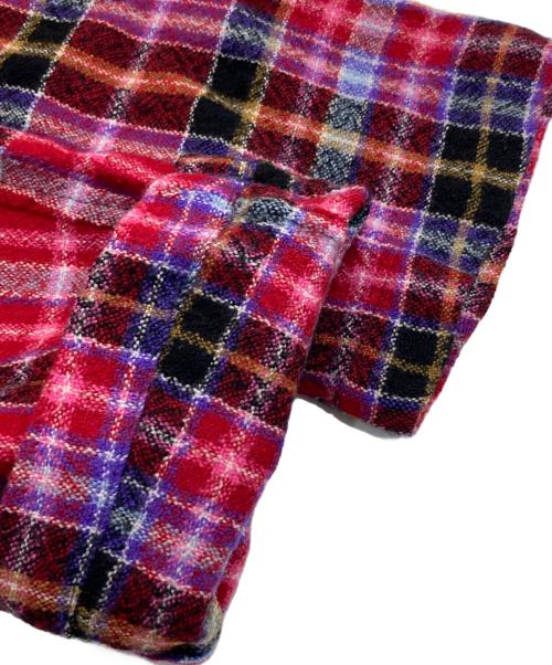 COMME des GARCONS（コムデギャルソン）COMME des GARCONS (コムデギャルソン) ウールチェックシャツジャケット レッド サイズ:SIZE Lの古着・服飾アイテム