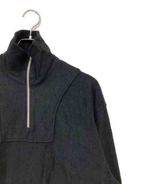 YOHJI YAMAMOTO（ヨウジヤマモト）YOHJI YAMAMOTO (ヨウジヤマモト) ハーフジップシャツ ブラック サイズ:SIZE Mの古着・服飾アイテム