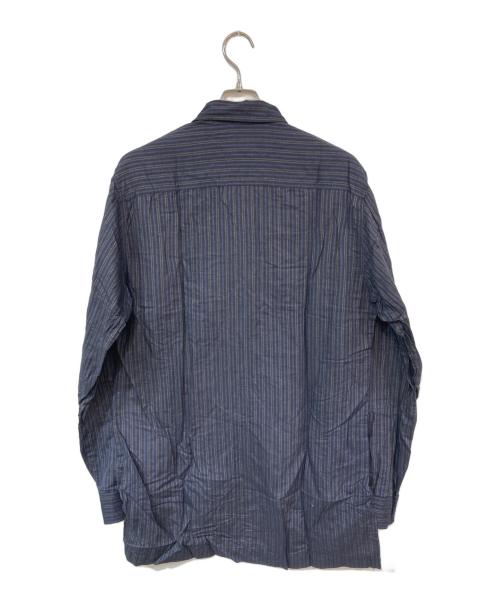 DRIES VAN NOTEN（ドリスヴァンノッテン）DRIES VAN NOTEN (ドリスヴァンノッテン) 長袖ストライプシャツ ネイビー サイズ:50の古着・服飾アイテム