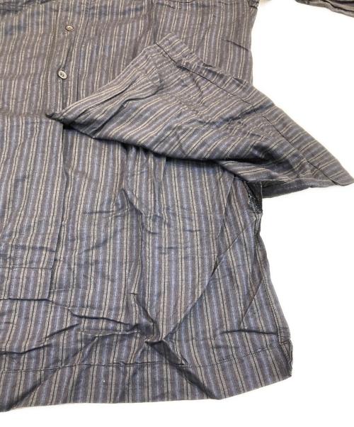 DRIES VAN NOTEN（ドリスヴァンノッテン）DRIES VAN NOTEN (ドリスヴァンノッテン) 長袖ストライプシャツ ネイビー サイズ:50の古着・服飾アイテム