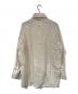 YOHJI YAMAMOTO (ヨウジヤマモト) ウールロングシャツ ホワイト サイズ:SIZE 3：16000円