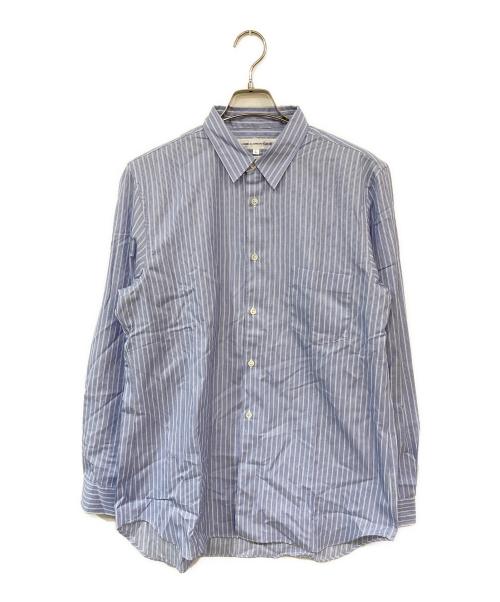 COMME des GARCONS SHIRT（コムデギャルソンシャツ）COMME des GARCONS SHIRT (コムデギャルソンシャツ) ストライプシャツ スカイブルー サイズ:SIZE Lの古着・服飾アイテム