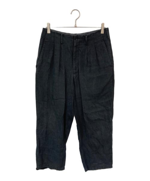 YOHJI YAMAMOTO（ヨウジヤマモト）YOHJI YAMAMOTO (ヨウジヤマモト) タックパンツ ブラック サイズ:2の古着・服飾アイテム