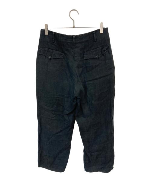 YOHJI YAMAMOTO（ヨウジヤマモト）YOHJI YAMAMOTO (ヨウジヤマモト) タックパンツ ブラック サイズ:2の古着・服飾アイテム