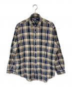 POLO RALPH LAURENポロ・ラルフローレン）の古着「90S  LOWELL SPORTS LINEN・RAMIE BLEND SHIRTS」｜ネイビー