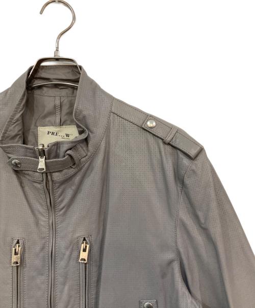 PRE...W milano（-）PRE...W milano (-) レザージャケット グレー サイズ:不明の古着・服飾アイテム