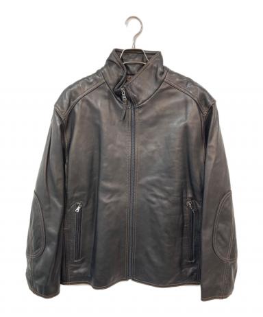 MARC NEW YORK レザージャケット 本革 ブラウン L ユーロ古着 3040004264661271_01_2536w.jpeg