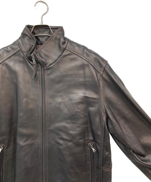 MARC NEW YORK（マークニューヨーク）marc new york (マークニューヨーク) レザージャケット ダークブラウン サイズ:Lの古着・服飾アイテム