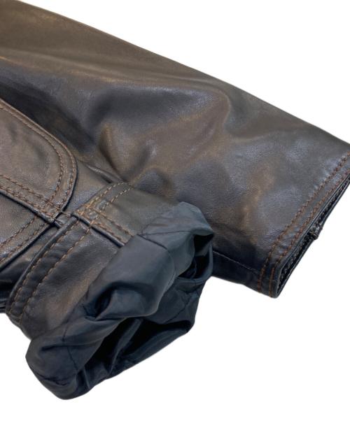 MARC NEW YORK（マークニューヨーク）marc new york (マークニューヨーク) レザージャケット ダークブラウン サイズ:Lの古着・服飾アイテム