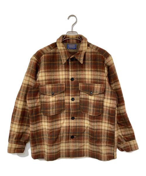 PENDLETON（ペンドルトン）PENDLETON (ペンドルトン) チェックジャケット ブラウン サイズ:Lの古着・服飾アイテム