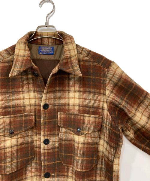PENDLETON（ペンドルトン）PENDLETON (ペンドルトン) チェックジャケット ブラウン サイズ:Lの古着・服飾アイテム